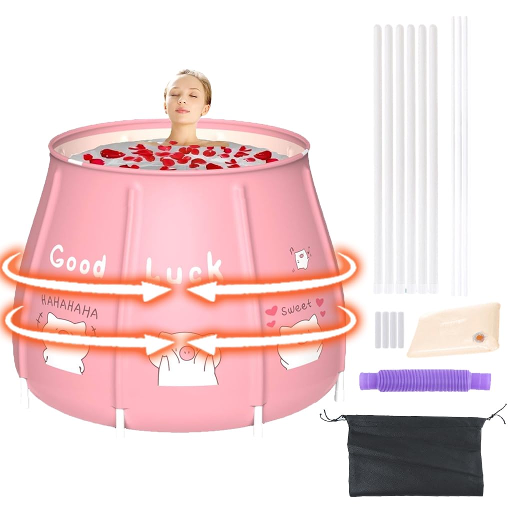 HANNEA Bath Tub Bathroom Foldable Bath Tub Ice Bath Tub for Cold Water Therapy PVC Leakproof Warm Sitting Bath Bucket Bar Bath Tub Foldable Bath Tub for Adult and Kids HANNEA Bath Tub Bathroom Foldable Bath Tub Ice Bath Tub for Cold Water Therapy PVC Leakproof Warm Sitting Bath Bucket Bar Bath Tub Foldable Bath Tub for Adult and Kids